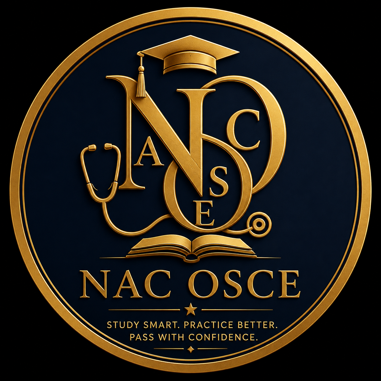 NAC OSCE gold and navy logo